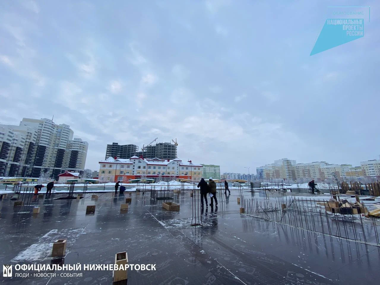Подрядчик приступил к возведению первого этажа детского сада /ФОТО/