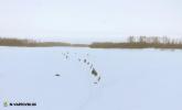 Толщина льда на реке Обь и Комсомольском озере