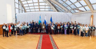 Город спортивных побед: чемпионам и их наставникам вручили награды /ФОТОРЕПОРТАЖ/