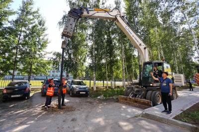 Строительство современных сетей уличного освещения в микрорайонах