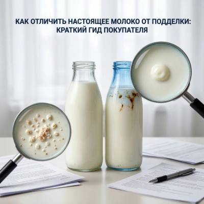 Как отличить настоящее молоко от подделки: краткий гид покупателя