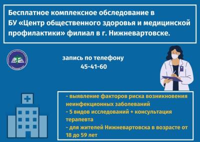 Вартовчан приглашают на комплексное обследование 