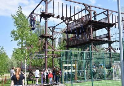 На территории Комсомольского озера – новый спортобъект /ФОТО/