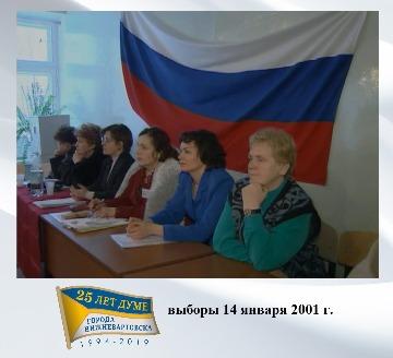выборы в Нижневартовске, январь 2001 г.