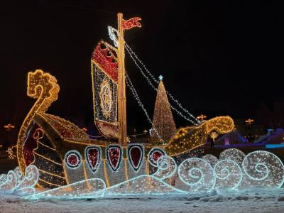 Открытие новогодних городков в Нижневартовске     