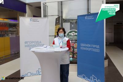 Добровольцы помогают вартовчанам выбрать общественную территорию для благоустройства  /ФОТО/