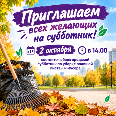 Общегородской субботник Общегородской субботник