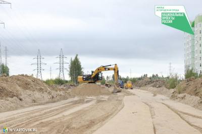 Строительство дорог в новых микрорайонах продолжается