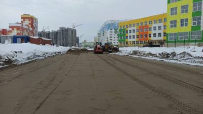 Строительство дороги: движение ограничат /ФОТО/