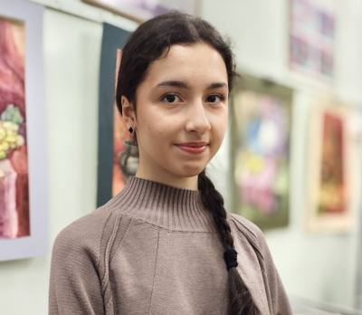 Персональная выставка юной художницы