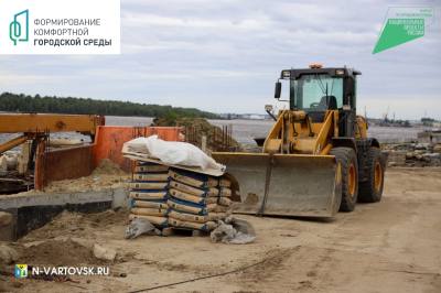 Строительство второго этапа набережной в Нижневартовске продолжается