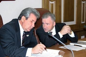 Борис Хохряков (глава города 2003-2016 г.) и Владимир Тихонов

