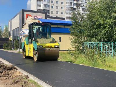 Завершается обновление участка дороги на улице Мира Завершается обновление участка дороги на улице Мира