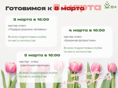 Цикл мероприятий к 8 марта Цикл мероприятий к 8 марта